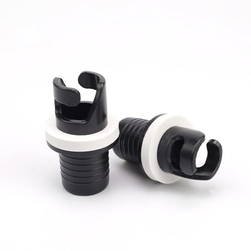 HUANR Schlauchboot Ventiladapter, Schwarz Adapter Schlauchboot Ventil, Kajak Pumpe Ventil Adapter Auslaufsicher, Pumpenadapter Wiederverwendbar