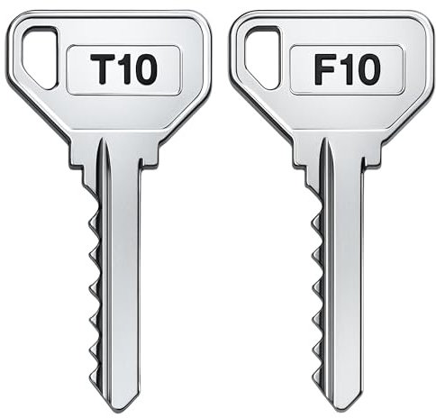 2 Pass PTT | Clés T10 + F10 | Pour Boîte aux Lettres Normalisée avec Barillet Standard La Poste.