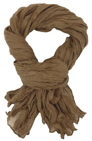 Ella Jonte Herrenschal leichter Schal unifarben Blau Grau oder Braun für alle Jahreszeiten