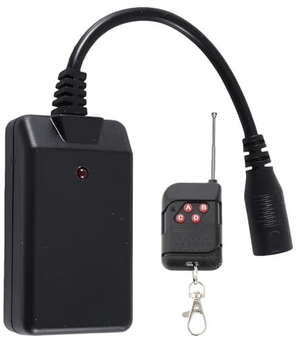 2.5 m Fog Machine Remote Control Replacement 3-Pin Fog Machine Controller 4-Button Remote Control, Controller for One Fog Machine, Controller Fog Machine, Stage Lighting Accessories (Extended)