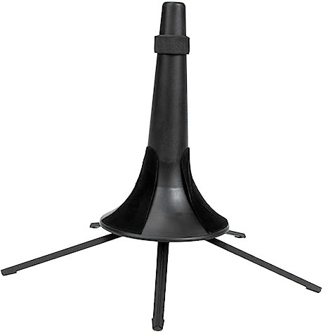 HEATSHAKING Kompakter Faltbarer Trompetenhalter Aus Metall Mit Baumwollschutz Tragbarer Klarinettenständer Für Aufbewahrung Und Präsentation Schwarzes 5-fuß Instrumentenregal