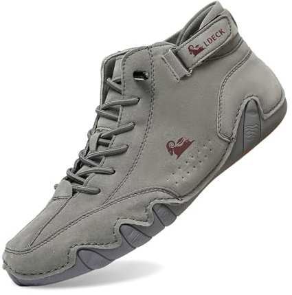 Botas Altas Italianas Hechas A Mano para Hombres Zapatos Beck Minimalistas Al Aire Libre Zapatos Descalzos Informales Antideslizantes Transpirables para Caminar Senderismo Conducir Botas Chukka