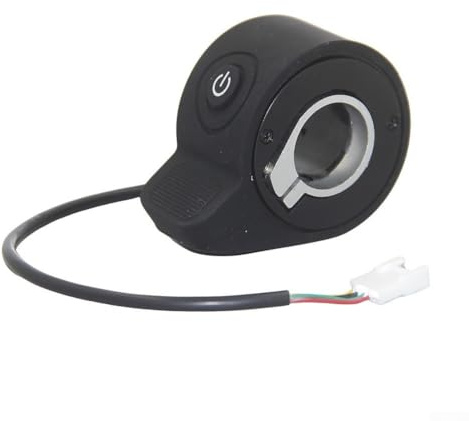 Zilimontt Controlador de velocidad con dial de pulgar para patinetes eléctricos Navee N40/N30/N20 - Acelerador del acelerador de un solo botón con agarre ergonómico de rayas elevadas, construcción de