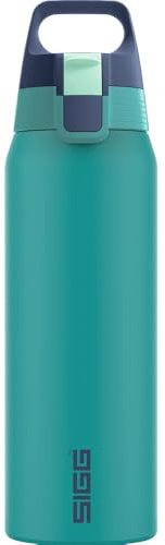 Sigg - Edelstahl Trinkflasche - Shield ONE Multicolor Ocean - Für Kohlensäurehaltige Getränke Geeignet - Auslaufsicher - Federleicht - BPA-frei - Outdoor & Fitness - Türkis - 0.75L