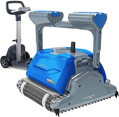 Robot Electrique De Piscine Fond, Parois Et Ligne D'eau Avec Chariot - MS4