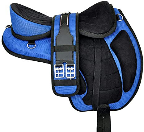 EU Equestrian Universe Freemax Pferde-Satteltasche, Mikrofaser, Blau