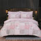 PRIME LINENS Polyester Cotton King Duvet Cover Set 4 Pcs Bedding Set 1 Quilt Cover 2 Pillow Cases And 1 Fitted Sheet Included Machine Washable (Floral Grey)