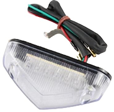 GIMOCOOL Luce Targa Moto - Luci Di Stop Universali a LED - Fanali Posteriori e Faretti - Fanale Di Segnalazione Più Sicuro