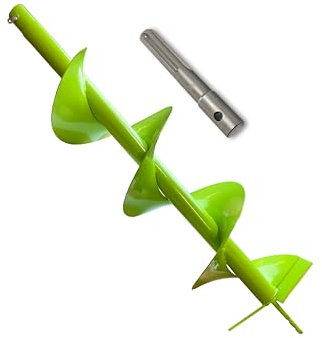 WERHE Tarière pour machine de forage avec adaptateur SDS Max ⌀200 mm, longueur 80cm - Tarière pour puits, plantation d'arbres, tarière pour trous de terre, tarière pour pieux, tarière pour passage