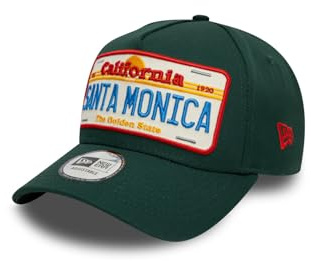 New Era License Plate Eframe Adjustable Cap Santa Monica Dunkelgrün, Size:OneSize