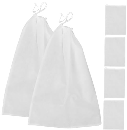 DEARMAMY 6 Pezzi Sacchetti Antipolvere in Tessuto Non Tessuto Con Coulisse Borsa Riutilizzabile Per Stivali Lunghi e Scarpe Leggera Per Conservazione Comoda