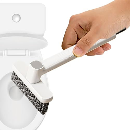 Bohany Corner Cleaning Brush, Joint Cleaning Brush, Rotating Groove Cleaning Tool for Sliding Door Rails, Dead Corners Tear and Joint Cleaner, Hand-Held Cleaning Brush for Tile Lines