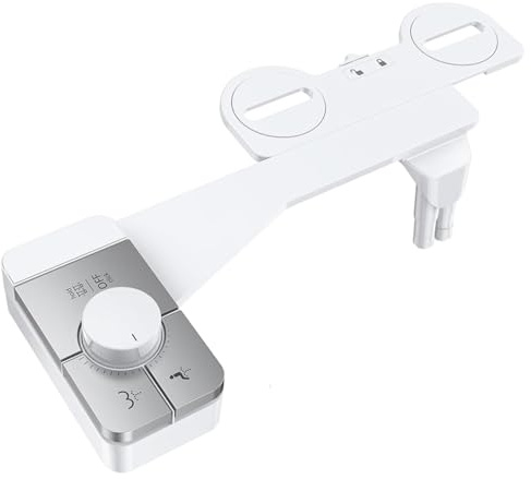 Accesorio de bidé para inodoro pulverizador de bidé para inodoro con doble boquilla limpieza suave y cómoda fácil instalación