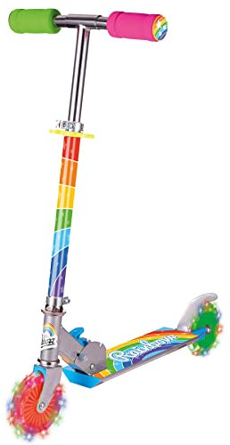 Ozbozz Rainbow Foldalbe - Patinete con Ruedas iluminadas, a Partir de 5 años