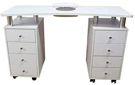 Tavolo da manicure professionale con un aspiratore da 50W filtro Hepa senza sacchetto, tavolo professioanle per centri estetica
