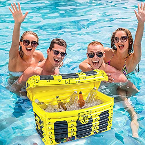 Enfriador Inflado Cubo de Hielo Playa al Aire Libre Caja del Tesoro Inflable Cubo Cerveza Bebidas Cubo de Hielo Suministros para Fiestas de Verano