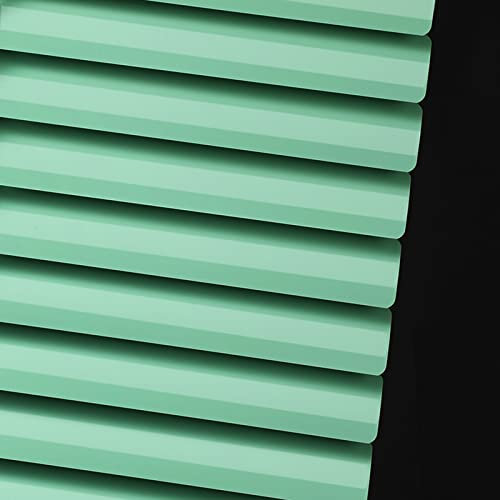 LWMD Jalousette Plissees Mini Grüne Jalousien Sonnenschutz, Wasserdicht Im Freien Aluminium Grüner Vorhang für Büro Badezimmer Küche, 80cm/100cm/120cm/140 Breit