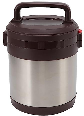 Buachois Fiambrera térmica para Alimentos, contenedor de Almuerzo con Aislamiento de Gran Capacidad de Tres Capas a Prueba de Fugas de Acero Inoxidable de 1,3 l, Calentador de Alimentos portátil(#2)