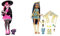 Monster High Draculaura-Puppe mit ihrem Haustier & Cleo de Nile Puppe - Königliches Outfit, Killerstiefel, Pyramidenrucksack, Zubehör, für Kinder ab 6 Jahren, HHK54