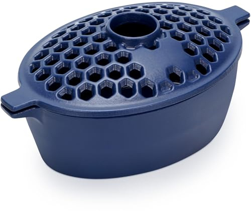 G GOOD GAIN Wood Stove Steamer Cast Iron for Home Heating, 2.7 Quart, Green