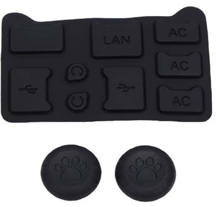 aqxreight Set di 2 Tappi Antipolvere, Copertura Antipolvere in Silicone 9 in 1 e Cappucci Joystick Antiscivolo per 2 Console 2025, con Protezioni per Porta USB C