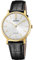 Festina Uhr Für Herren F20016/1 Swiss Made Gold Edelstahl Case SchwarzLeder Band