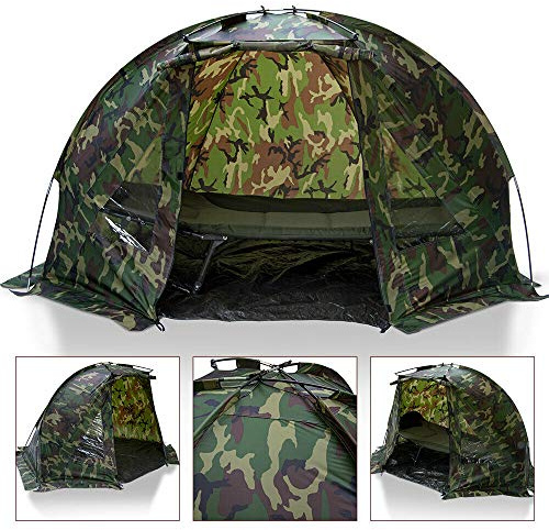 DNA Leisure Carp Fishing 1 Man Bivvy Day Tent Shelter In Camo DPM With Pegs and Detachable Groundsheet