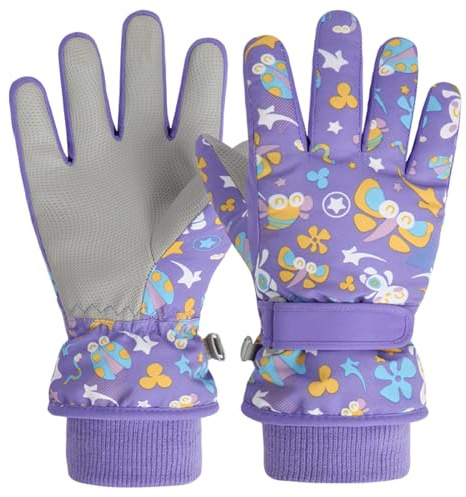 TRIWONDER Kids Winter Ski Gloves Warm Waterproof Snow Gloves Boys Girls 4–6