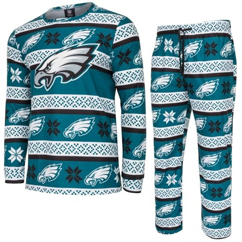 FOCO NFL Winter Xmas Pyjama Schlafanzug Philadelphia Eagles - L