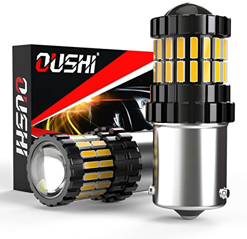 OUSHI BAU15S PY21W Lampadine LED, Canbus 6500K Bianco 2600Lm, Lampadina 7507 Luce Di Retromarcia Luce Freno Posteriore Luce Posizione Fanale Posteriore Indicatori Direzione (2 Pezzi)