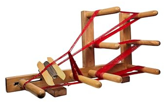 Lumberkart handgjord bokträ bläckle vävstol för vävning, stickning, virkning vävkam, för upp till 42 tum band 2 meter