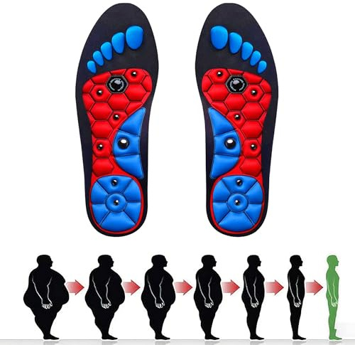 Semelle Magnetique, Semelles Acupression Pour Homme Femme, 1 Paire Semelles Magnétiques, Semelles Orthopédiques En Gel de Réflexologie pour Soulager La Fatigue Des Pieds 35-39