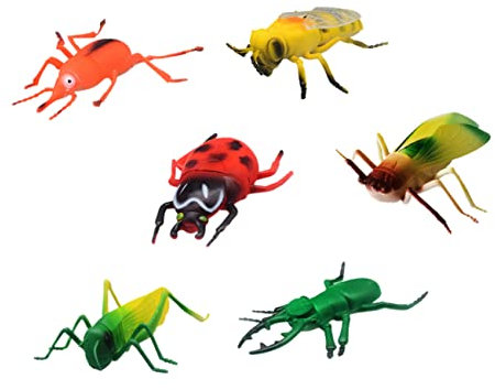 INOOMP 6stücke Teiliges Insektenfiguren Lernspielzeug Für Mädchen Für Rollenspiele Partys Und Für Mädchen Und Jungen