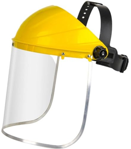 Muteitt Visière De Sécurité, Visière Légère, Masque Transparent pour Le Meulage, Coupe, Le Désherbage, Construction