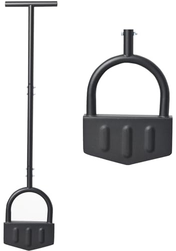 Edger Lawn Tool, Manual Grass Edger Tool Wide Footplate Long Handle 39 inch, Steel Hand Border Half Moon Edger Shovel for Landscaping, Yard, Garden, Sidewalk, Burying Cable