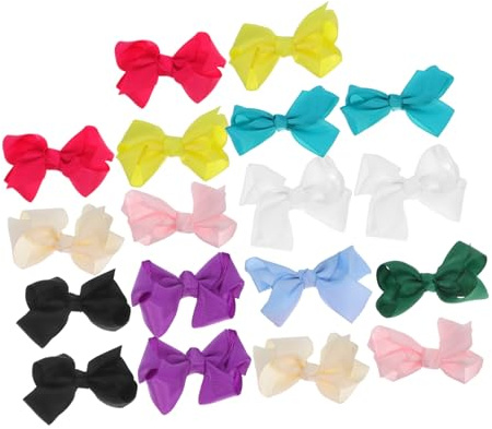 HEALSOPTHY 10pares Pinzas Pelo para Lazos Coloridos de Clips de Lazo Antideslizantes y Suaves Cabello para Fiestas Uso Diario