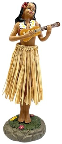 Aizgog Ballerina Hawaiana per Cruscotto | Auto Interni - Figura Decorativa Console Centrale - per Guidatrici, Collezioniste, Turiste, Viaggi Lunghi, Guida Quotidiana, Pickup, SUV, Camper, Viaggi su
