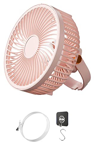 Mekalero Takfläkt hängande på vägg USB-skrivbord studenttält bärbar utomhus elektrisk borstlös motor bärbar camping för barn tält