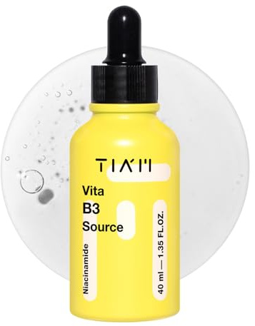 TIAM| Vita B3 Quelle | Koreanisches Hautpflegeserum| Niacinamid und Alpha-Arbutin | Gesichtsfeuchtigkeitscreme Niacinamid-Serum | Hautaufhellendes Serum Gesichtspflege | Seren Hautpflegeprodukte