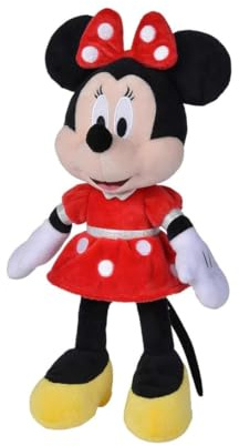 Simba Minnie Abito Rosso, Nero, Rosso, Giallo, 35 cm