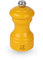 PEUGEOT - Bistro 10 cm Salt Mill - Classic Grind System - Made with PEFC Certified Wood - Lifetime Guaranteed Mechanism - Made in France - Bistrorama - Saffron Yellow Lacquered Colour