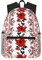 YTORA Ukrainische Stickerei Stil Rose Doppellagig Leicht Mode Casual Laptop Rucksack für Männer und Frauen Reiserucksack, Schwarz, Einheitsgröße