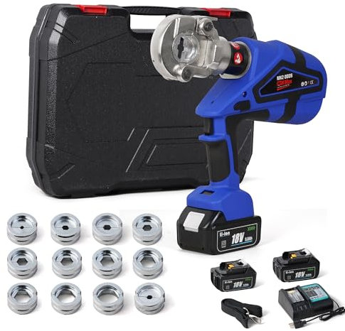 MMNZE Electric Hydraulic Crimping Tool, Cable Lug Crimper Pliers
