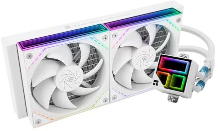 Thermalright Frozen Infinity 240 White CPU Water Cooler,240 Aio CPU Cooler, Double TL-M12W PWM Fans,Infinity Mirror CPU Cooling,for AMD/AM4/AM5,Intel LGA1851/1700/1150/1151