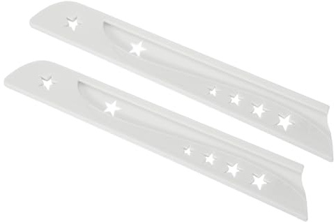 PATIKIL Skyddskniv i plast fodral för 21,5 cm brödkniv, 2-pack knivblad skydd universellt kökskniv mantel för kök bar, vit