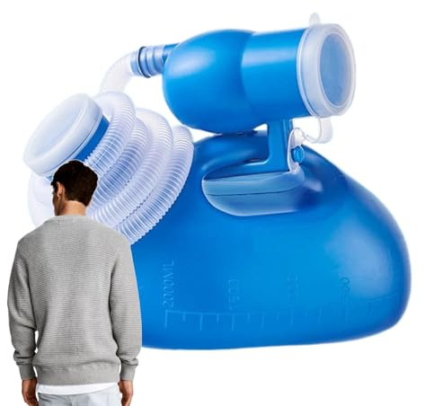 Orinatoio Maschile: Contenitore A Prova Di Fuoriuscite Di Grande Capacità Da 2000 Ml, Bottiglia Portatile Con Tubo Flessibile | Raccoglitore Di Urina Da Viaggio, Bottiglia Per Di Orinatoio A S