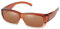 DUCO Herren und Damen Sonnenbrillen Polarisiert Unisex Brille UV400 Schutz Wrap Around Blendschutz Überbrille für Brillenträger Fit-over Polbrille 8956 (Braun)