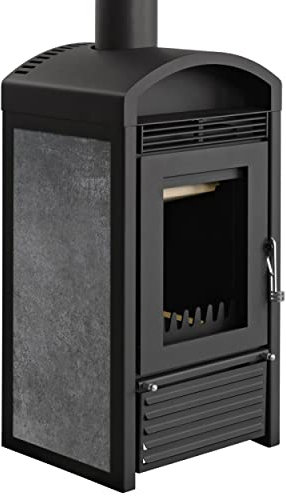 Schmitzker S55050 Kaminofen wasserführend Marbella Mini Keramik anthrazit/A