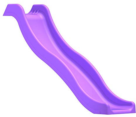 Rebo® Universal Children’s Plastic Garden Wave Slides - 6ft Purple Slide | OutdoorToys | Gentle Wave Shape, Quick and Easy Installation, Plastic