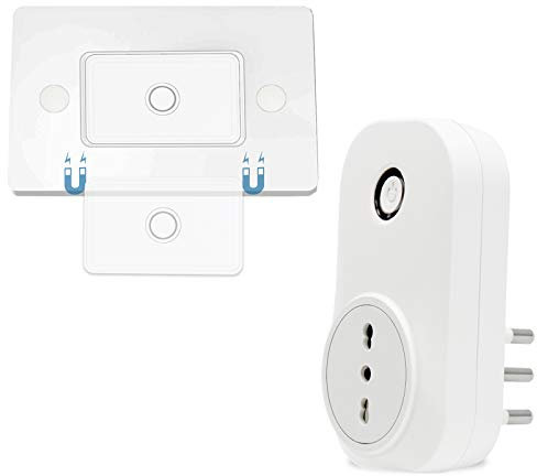 LoraTap Presa Telecomandata con Telecomando, Presa Elettrica Italiana con Interruttore Senza Fili, 200m Controllo Remoto Wireless Switch per Elettrodomestici, 16A/3500W, 2 Anni di Garanzia